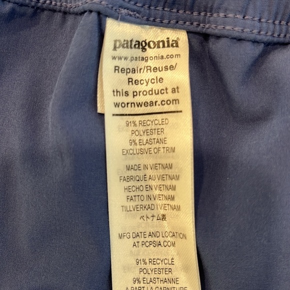 NWOT Patagonia blue technical nylon fabric sundress with wrap back design - Picture 12 of 12